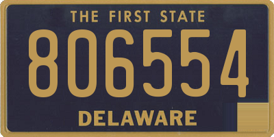 DE license plate 806554