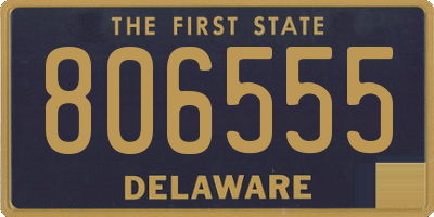 DE license plate 806555