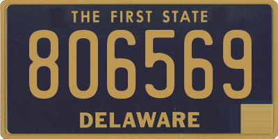 DE license plate 806569