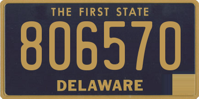 DE license plate 806570