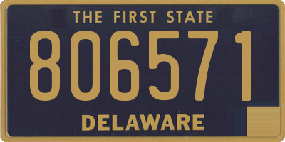 DE license plate 806571