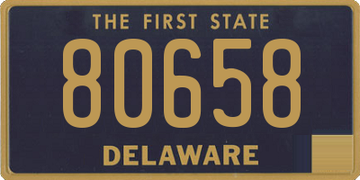 DE license plate 80658