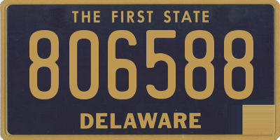 DE license plate 806588