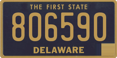 DE license plate 806590
