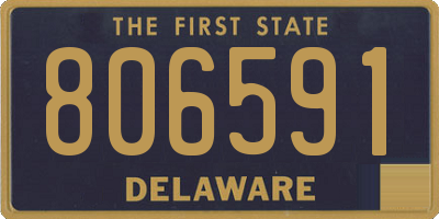 DE license plate 806591