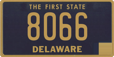 DE license plate 8066