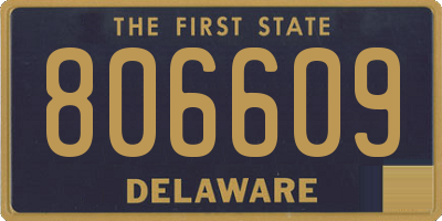 DE license plate 806609
