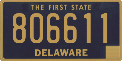 DE license plate 806611