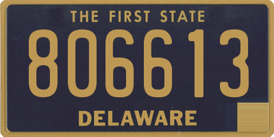 DE license plate 806613
