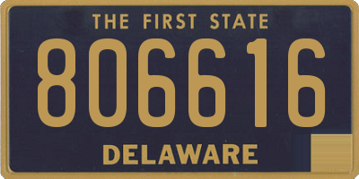 DE license plate 806616