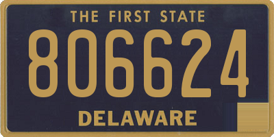 DE license plate 806624
