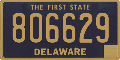 DE license plate 806629