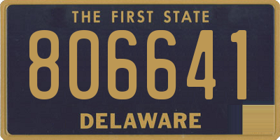 DE license plate 806641