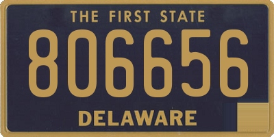 DE license plate 806656