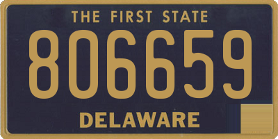 DE license plate 806659