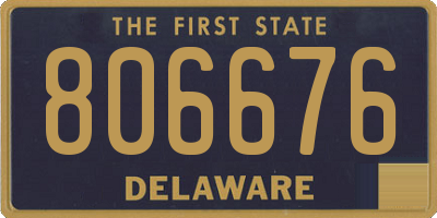 DE license plate 806676