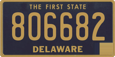 DE license plate 806682