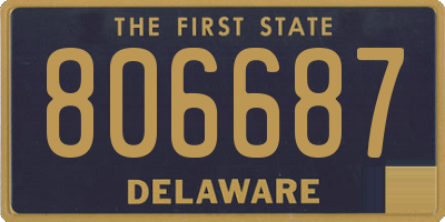 DE license plate 806687