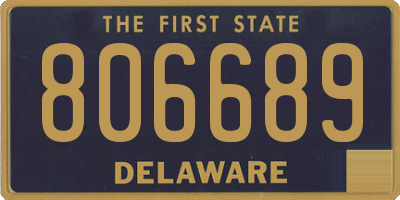 DE license plate 806689