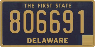 DE license plate 806691