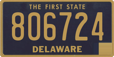 DE license plate 806724