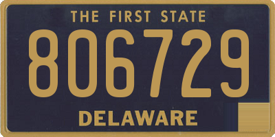 DE license plate 806729