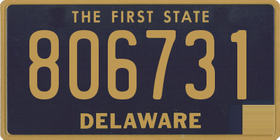 DE license plate 806731