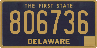 DE license plate 806736