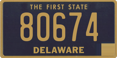 DE license plate 80674