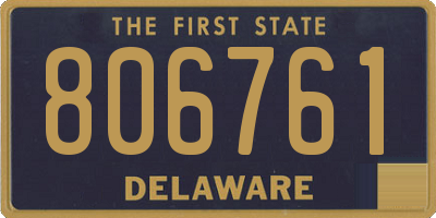 DE license plate 806761