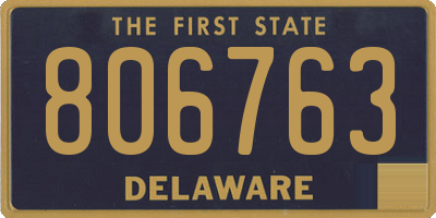DE license plate 806763