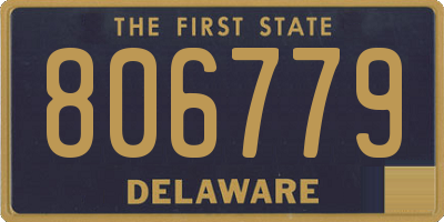 DE license plate 806779