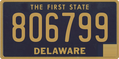 DE license plate 806799