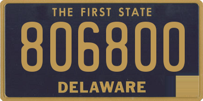DE license plate 806800