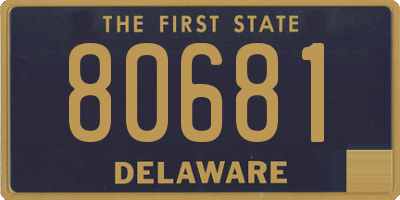 DE license plate 80681