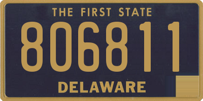 DE license plate 806811