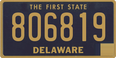 DE license plate 806819