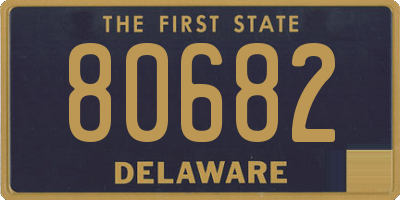 DE license plate 80682