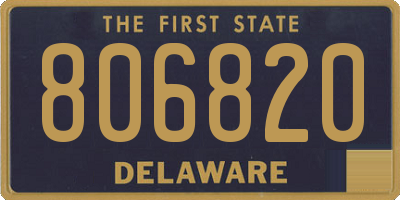 DE license plate 806820