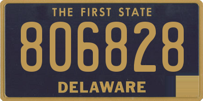 DE license plate 806828