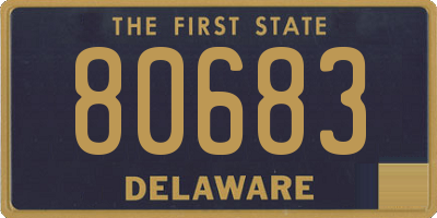 DE license plate 80683