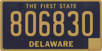 DE license plate 806830