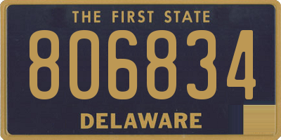 DE license plate 806834