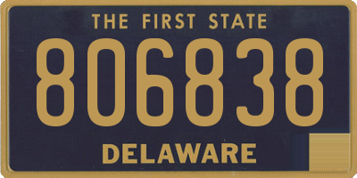 DE license plate 806838