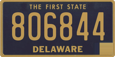 DE license plate 806844