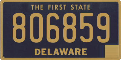 DE license plate 806859