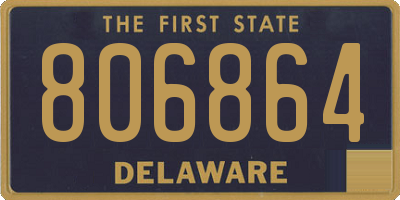 DE license plate 806864