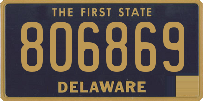 DE license plate 806869