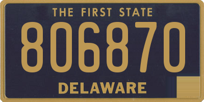 DE license plate 806870