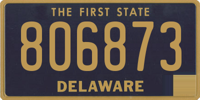 DE license plate 806873